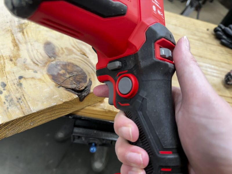 Trigger, lock-on, and lock-off