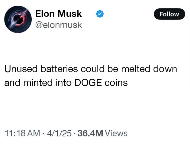 Elonmusk Tweet X