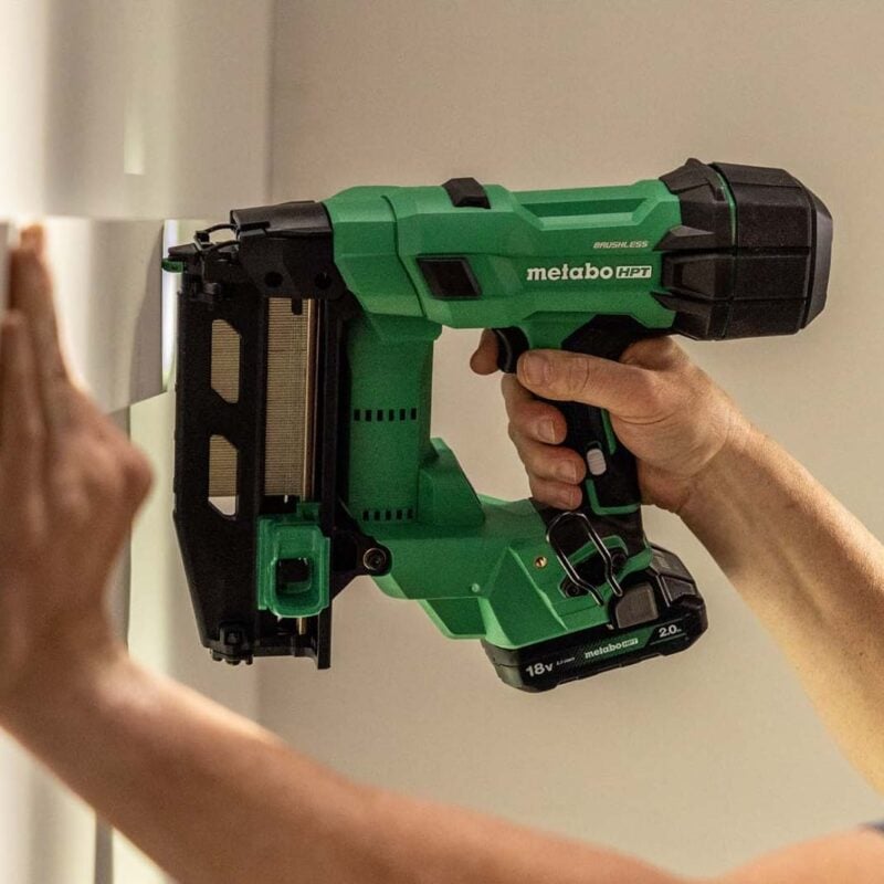 Best 15-Gauge/16-Gauge Cordless Finish Nailer: Metabo HPT 18V NT1865DAA (15-ga) and NT1865DSA (16-ga)