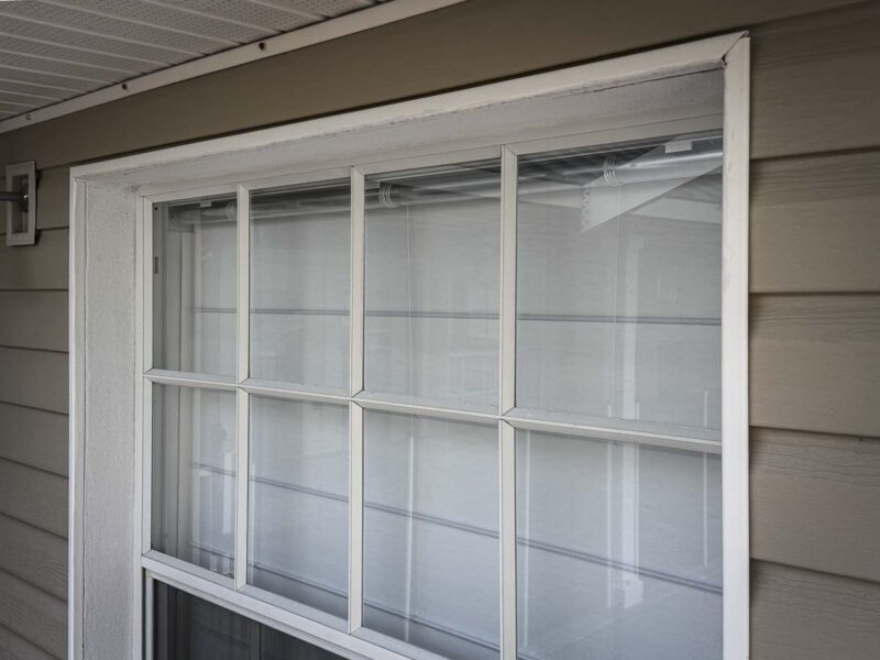 outside view of roman shades