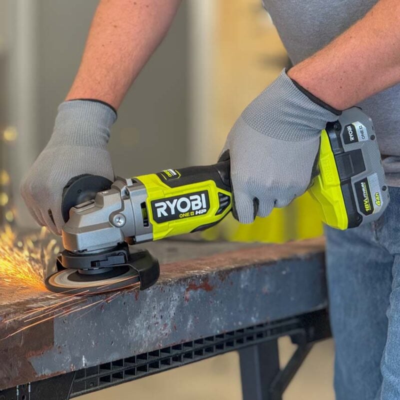 Best Cordless Angle Grinder for the Money: Ryobi PBLAG02