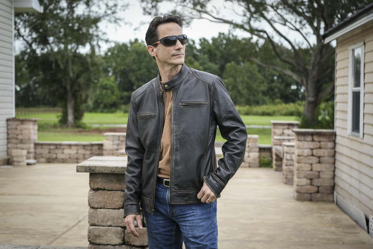 Fan Jackets Dark Brown Leather Cafe Racer