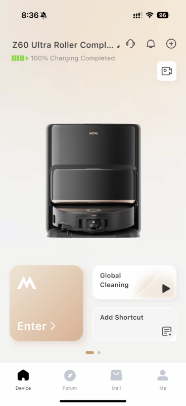 MOVA MOVAhome iOS app