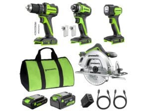 Greenworks 24V Brushless 4-Piece Combo Kit