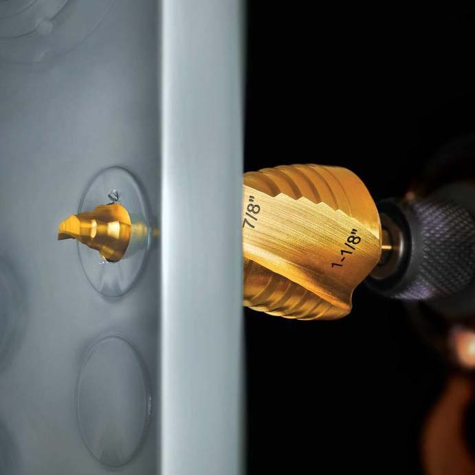 DeWalt Impact Ready Titanium Nitride Step Bits