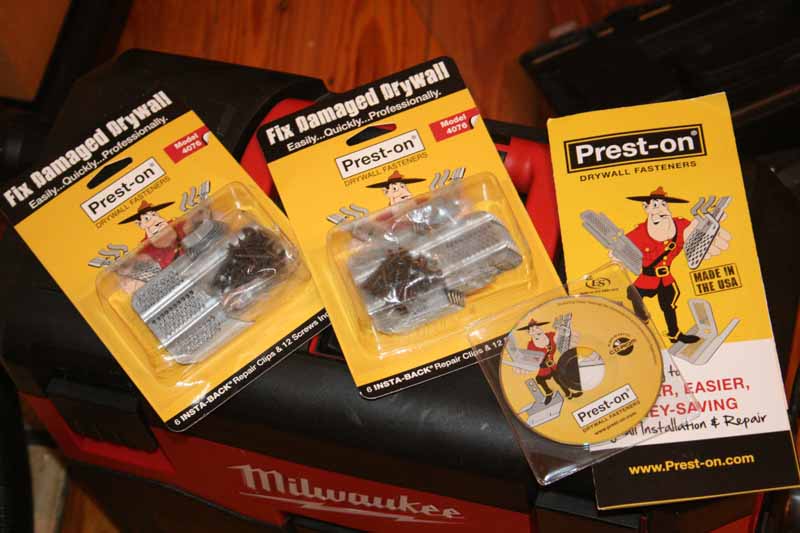 Prest-on Insta-backs Drywall Fasteners Review