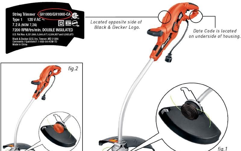 Black & Decker Recalls 200,000 GH1000 Trimmers